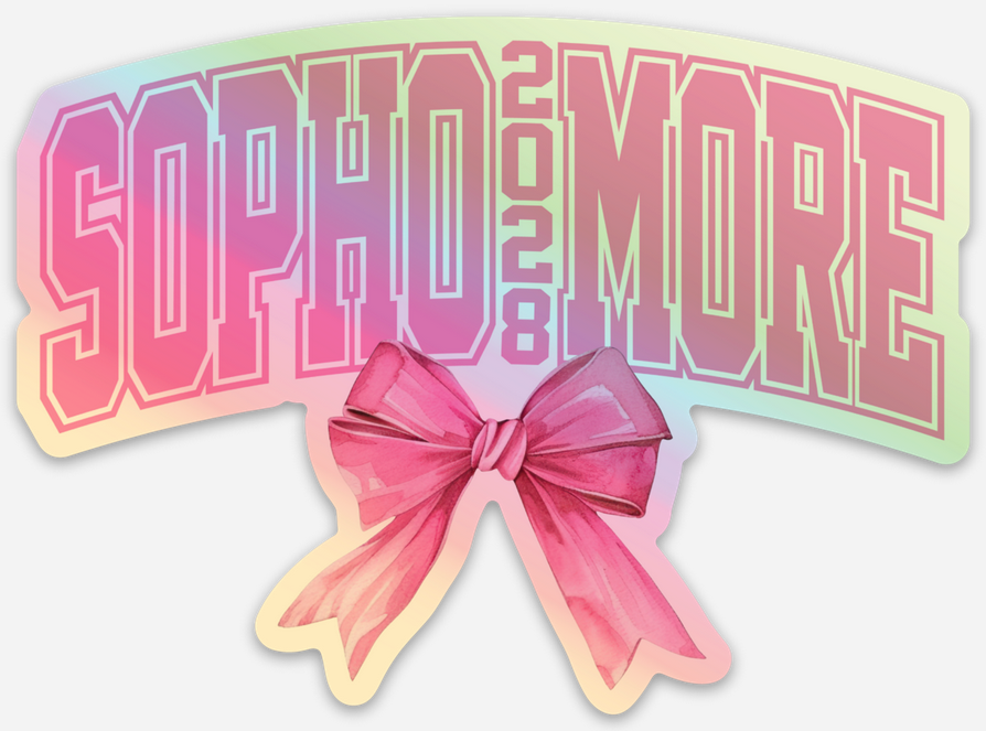 Sophomore 2028 Holographic Sticker
