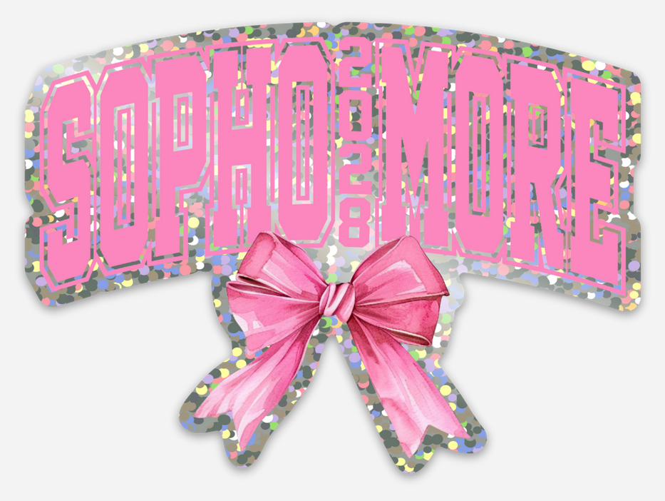 Sophomore 2028 Glitter Sticker
