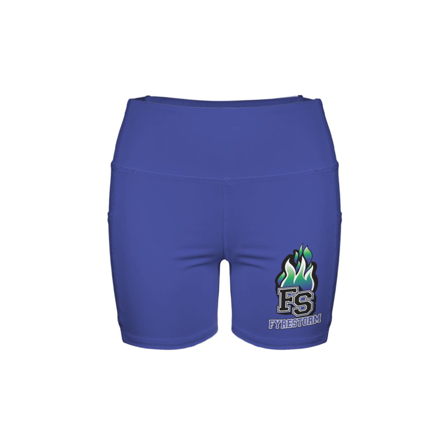High Waist Deep Pockets Yoga Shorts