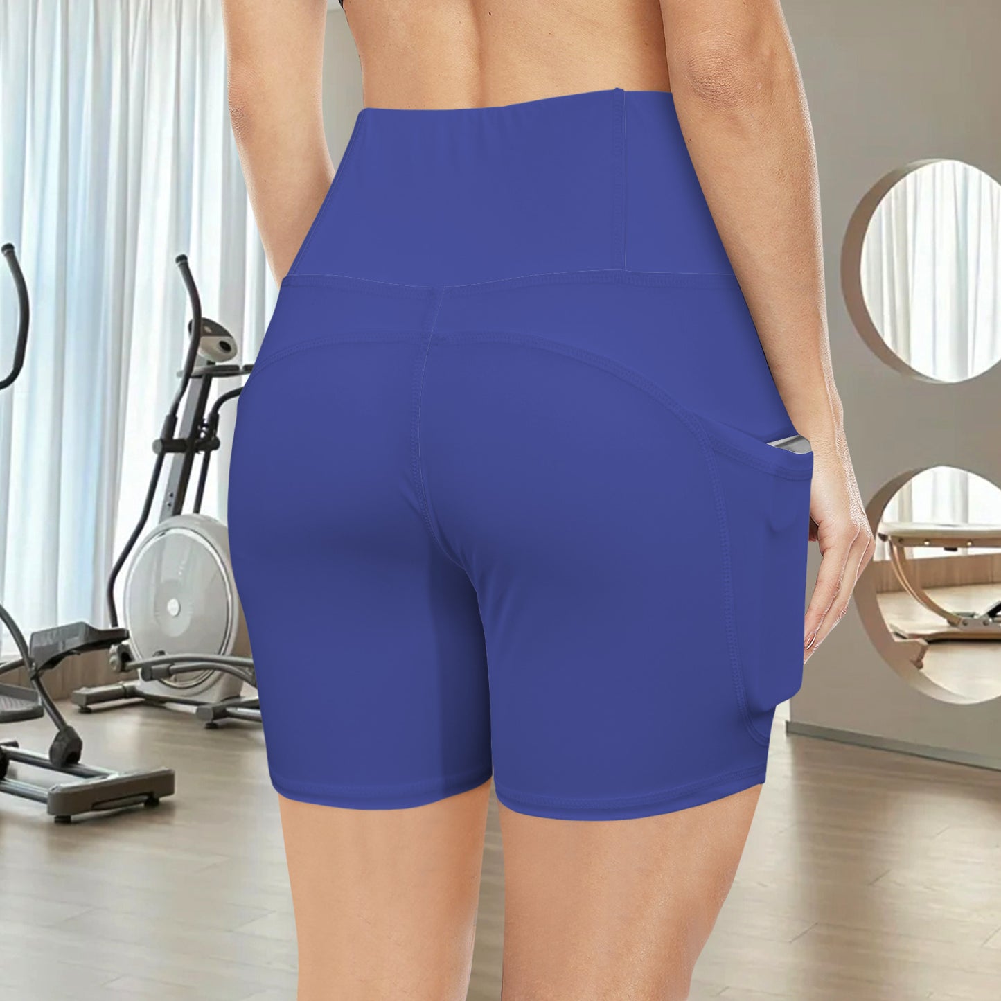 High Waist Deep Pockets Yoga Shorts