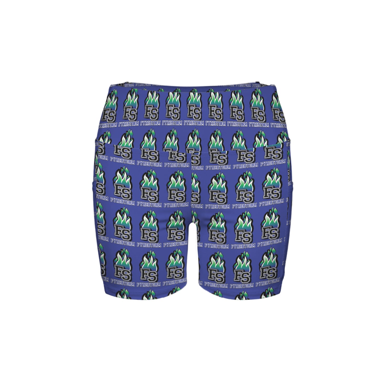 High Waist Deep Pockets Yoga Shorts