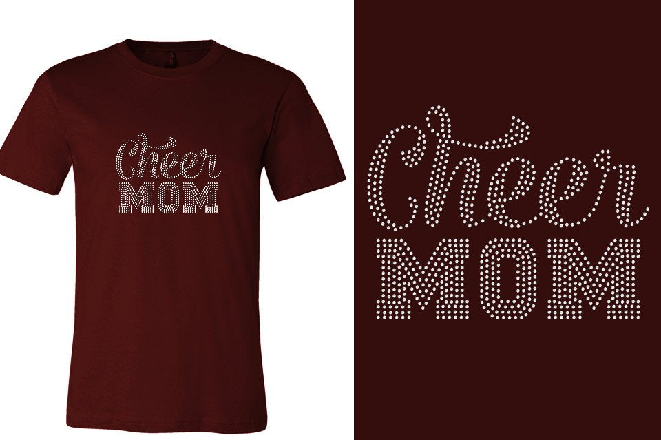 Rhinestones Cheer Mom Unisex t-shirt