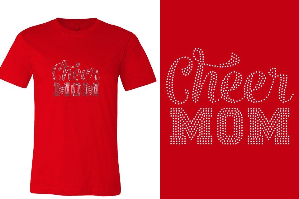 Rhinestones Cheer Mom Unisex t-shirt