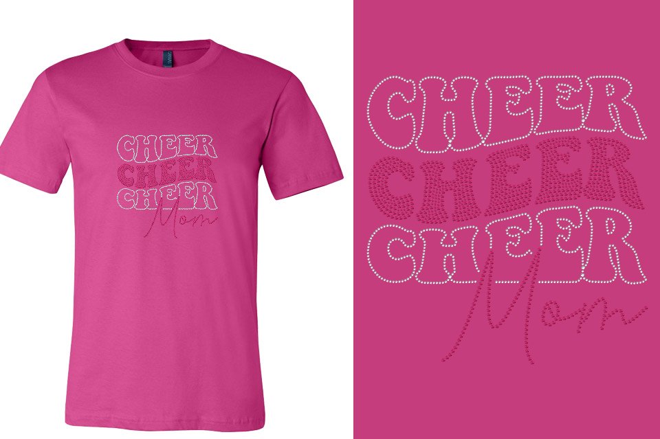 Rhinestones Cheer Mom Unisex t-shirt