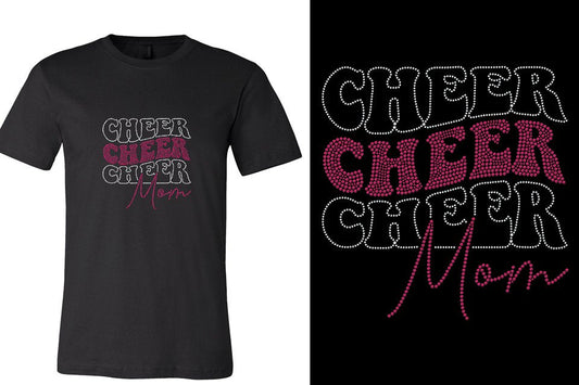 Rhinestones Cheer Mom Unisex t-shirt