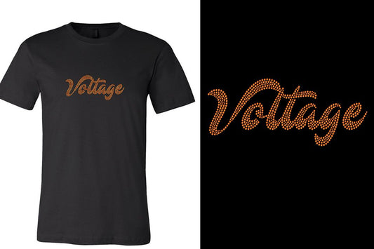 Rhinestones Fyre Voltage oranges rhinestones Unisex T-shirt