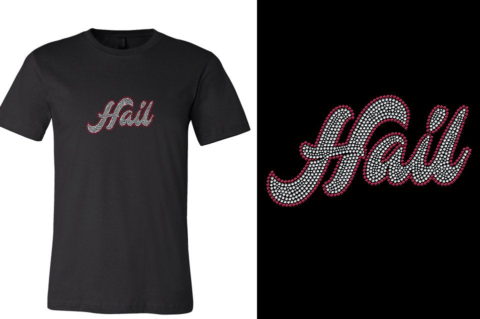 Rhinestones Fyre Hail 2-color stones Unisex T-shirt