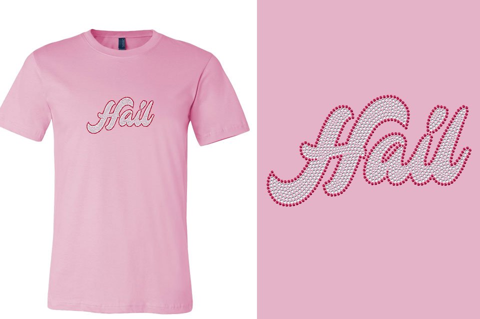 Rhinestones Fyre Hail 2-color stones Unisex T-shirt