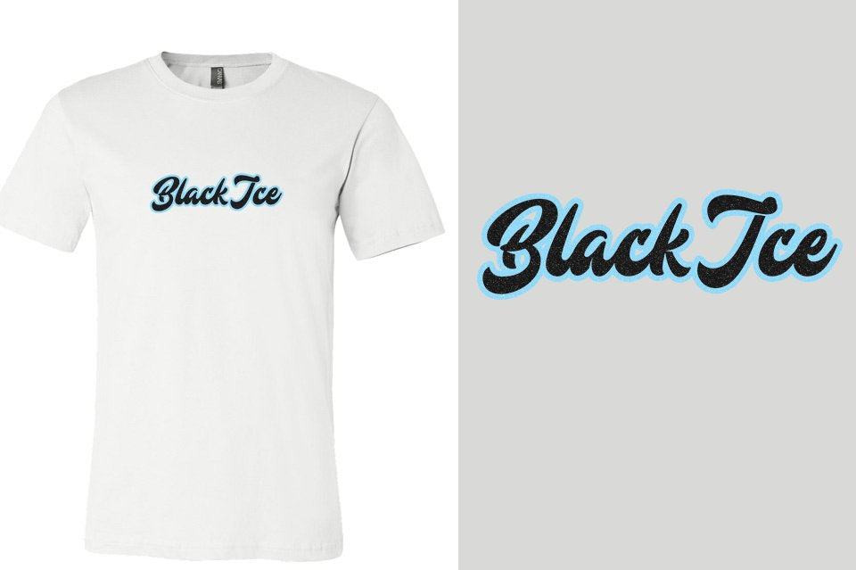 Fyre Black Ice - 2-color glitter Unisex T-shirt