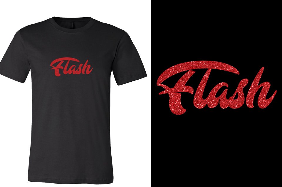 Fyre Flash 1-color glitter red Unisex T-shirt