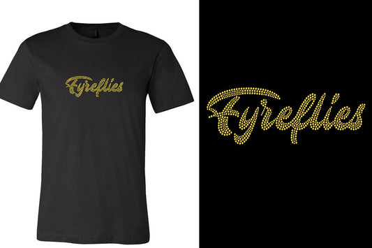 Rhinestones Fyreflies citrine yellow rhinestones Unisex T-shirt
