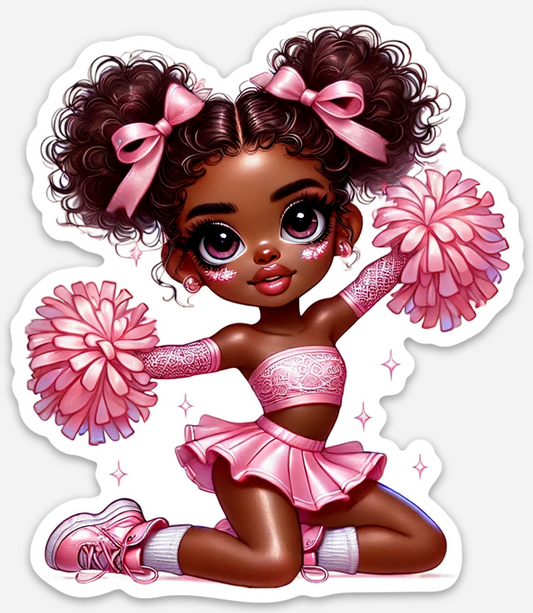 Cheerleader Pink 2 Sticker