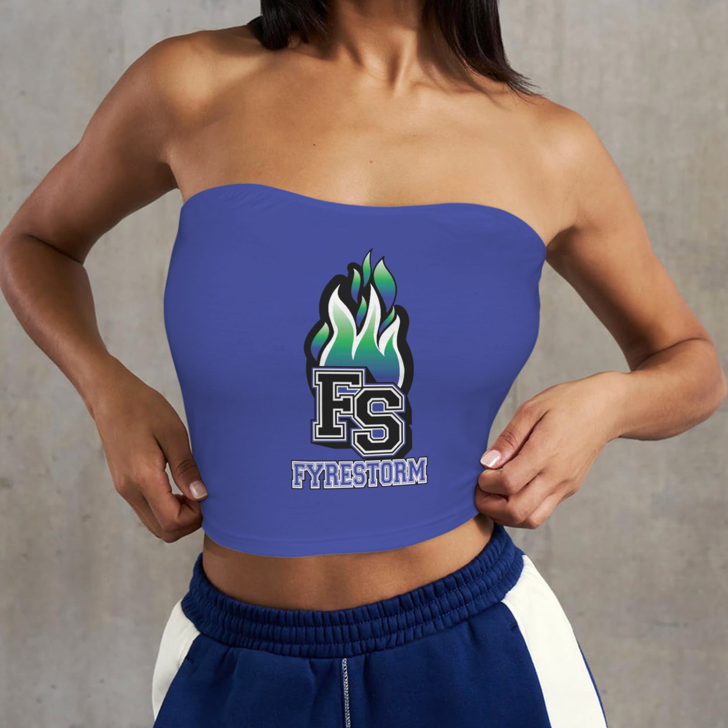 Backless Tube Crop Top
