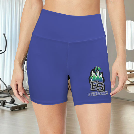 High Waist Deep Pockets Yoga Shorts